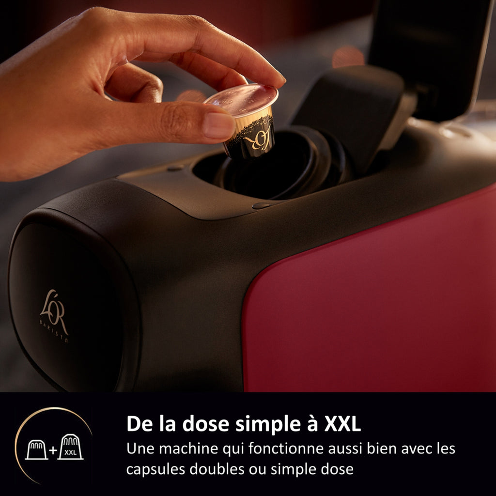 Philips Cafetière à capsules L'Or Barista LM9012/50 machine à café Sublime Rouge