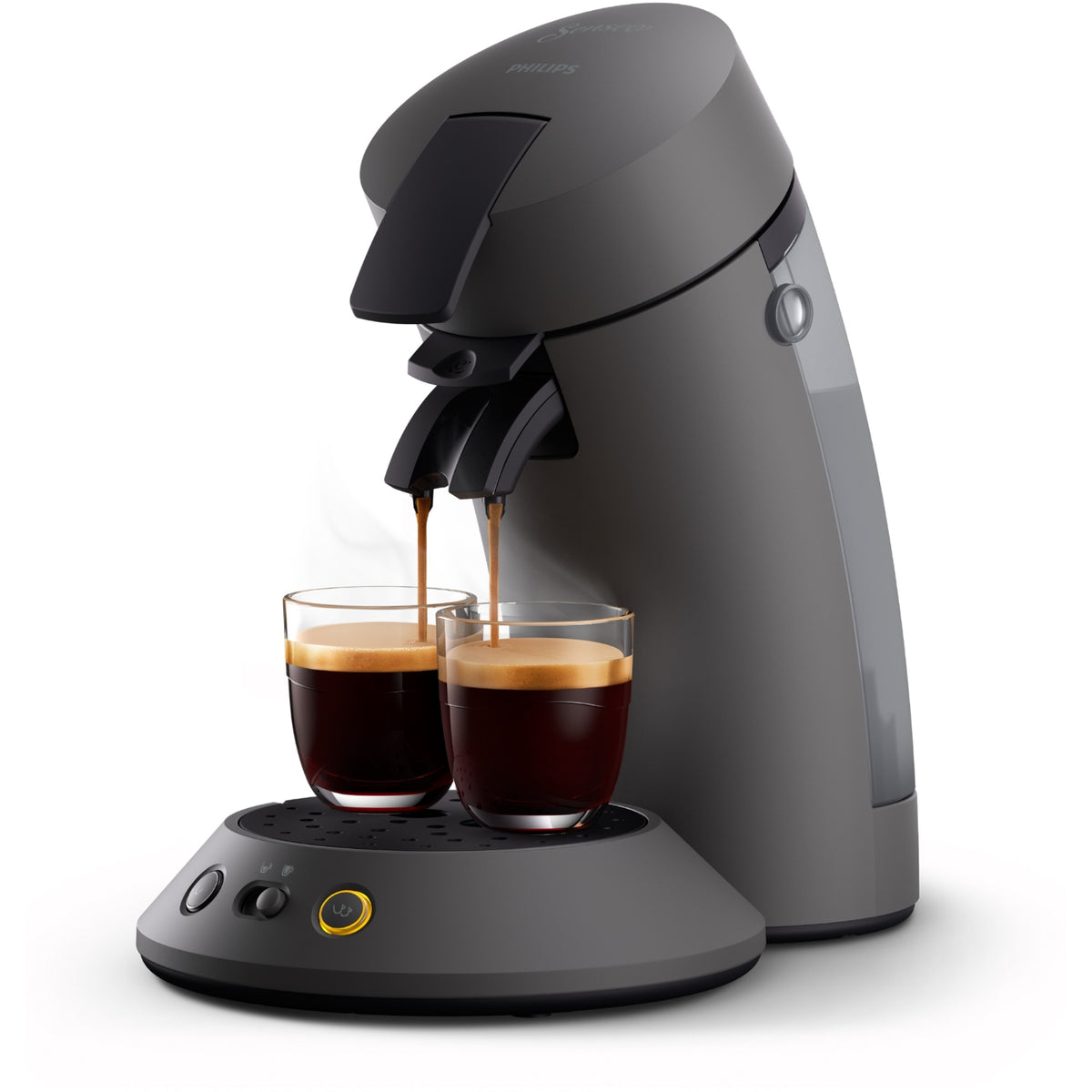 Philips Cafetière à dosette Senseo CSA210/81 machine à café Original plus Grise