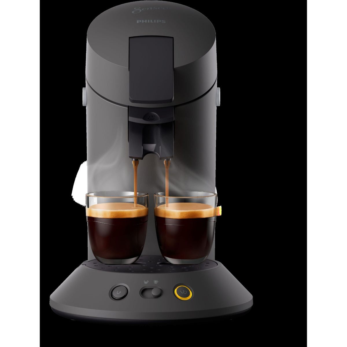 Philips Cafetière à dosette Senseo CSA210/81 machine à café Original plus Grise