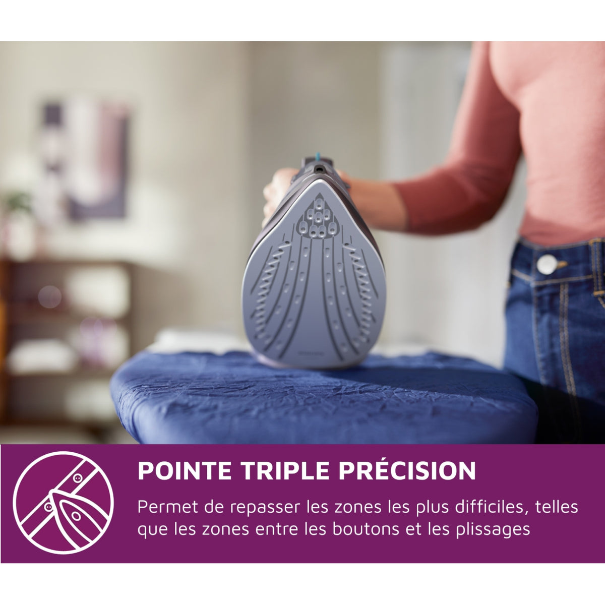 Philips Fer à repasser vapeur 3000 Series DST3041/80 2600 W Noir