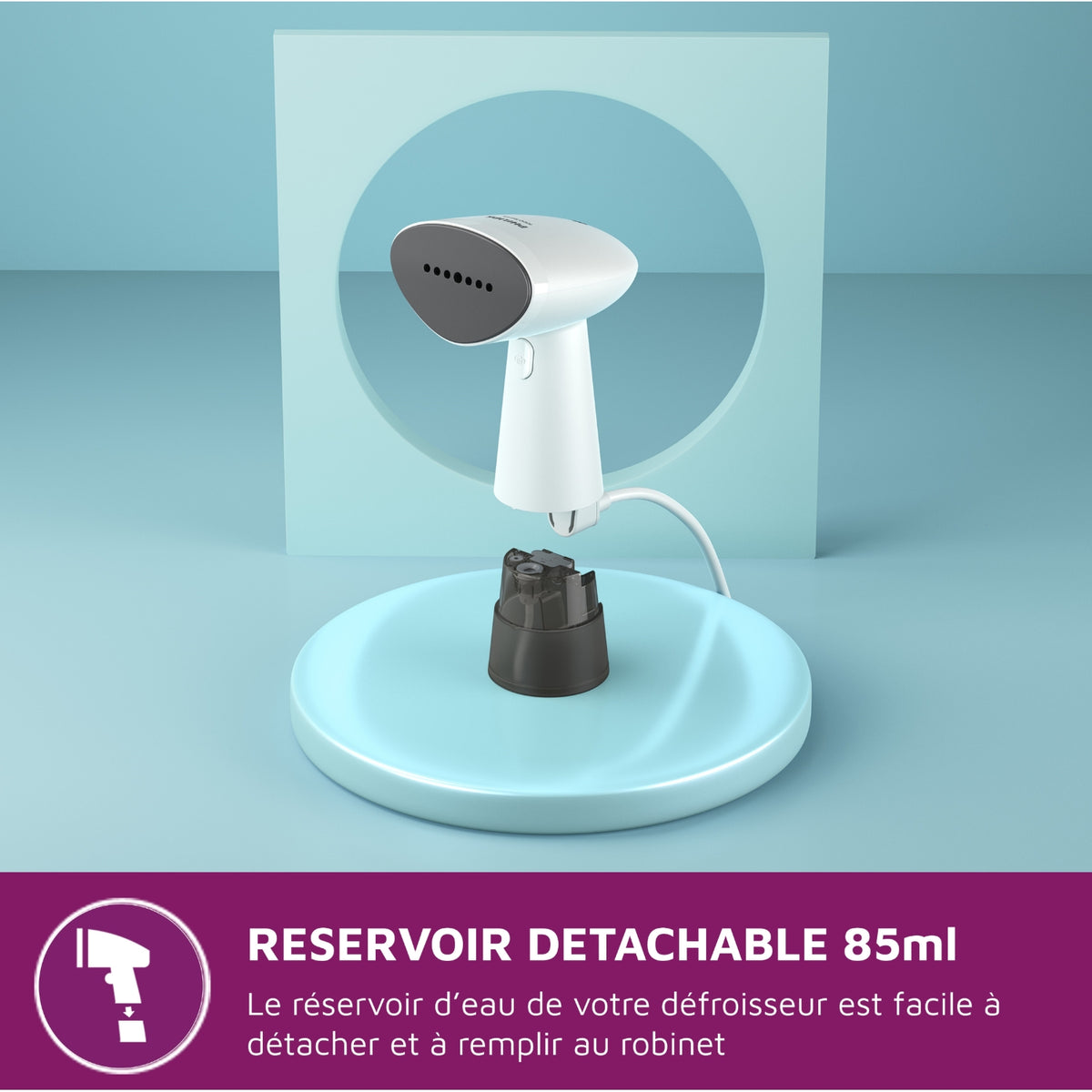 Philips Défroisseur à main STH1010/10 Steamer Blanc Série 1000