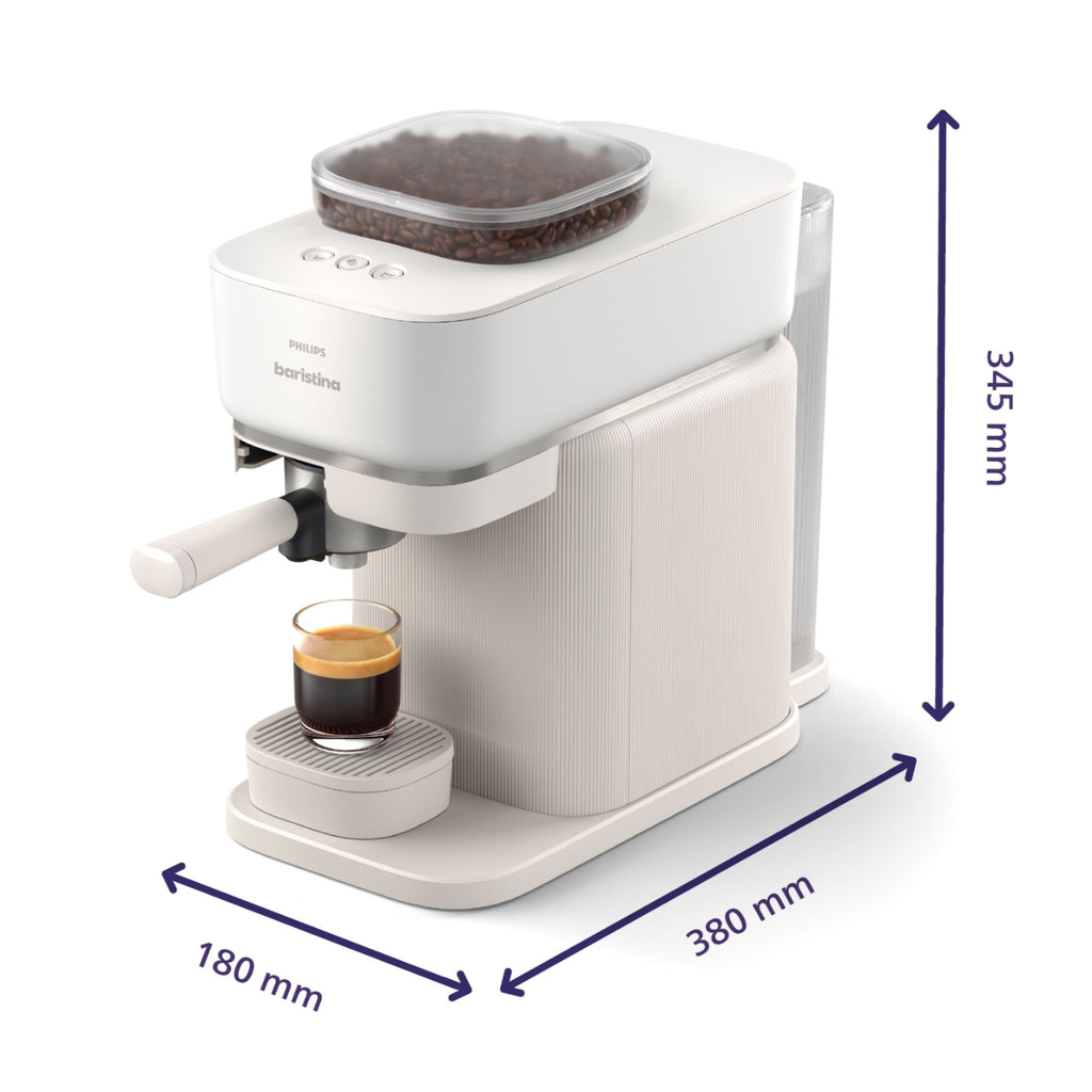 Philips Machine à café avec broyeur Baristina BAR300/00 Blanc