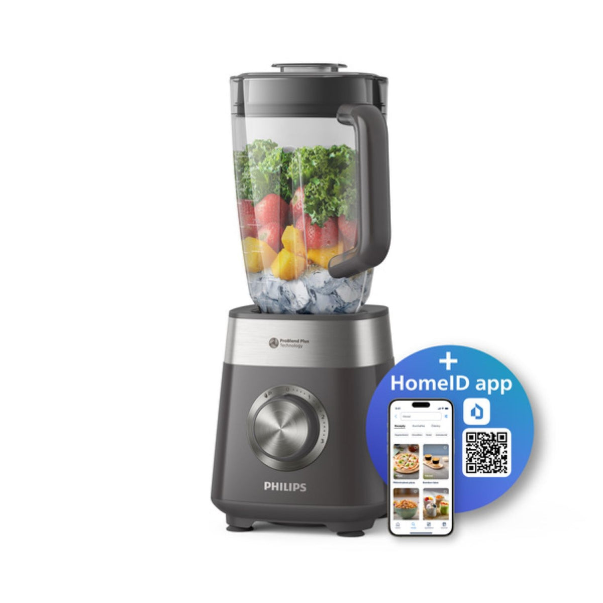 Philips Blender HR3020/20 Blender mixeur gris 2L, 1000W