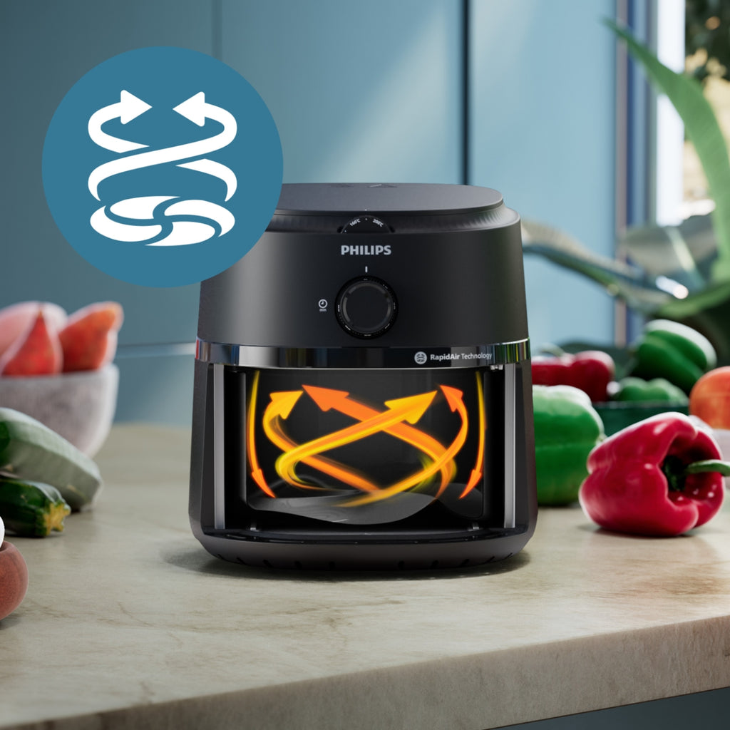 Philips Friteuse sans huile NA120/00 Airfryer noir 4,2L Série 1000