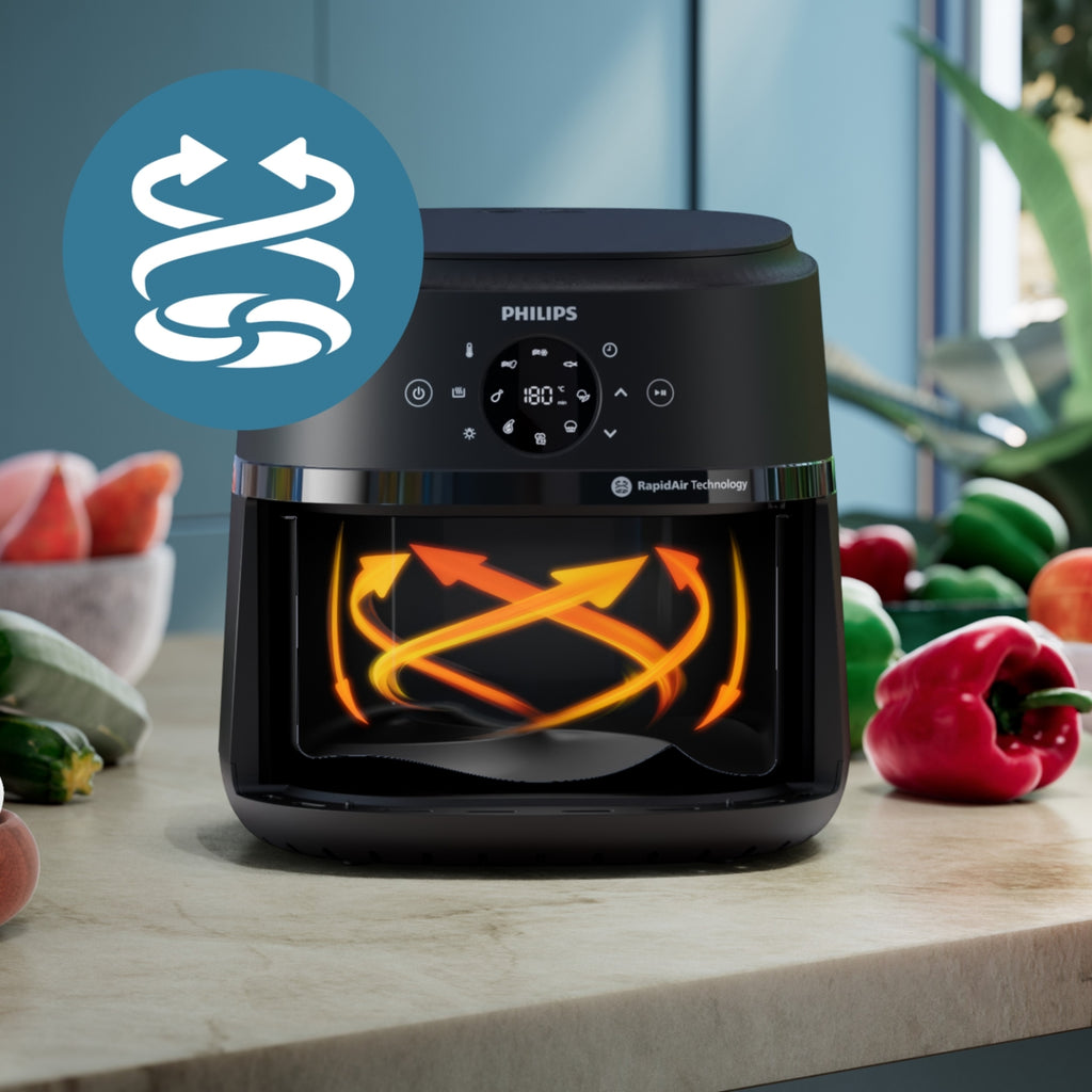 Philips Friteuse sans huile NA230/00 Airfryer noir 6,2L Série 2000
