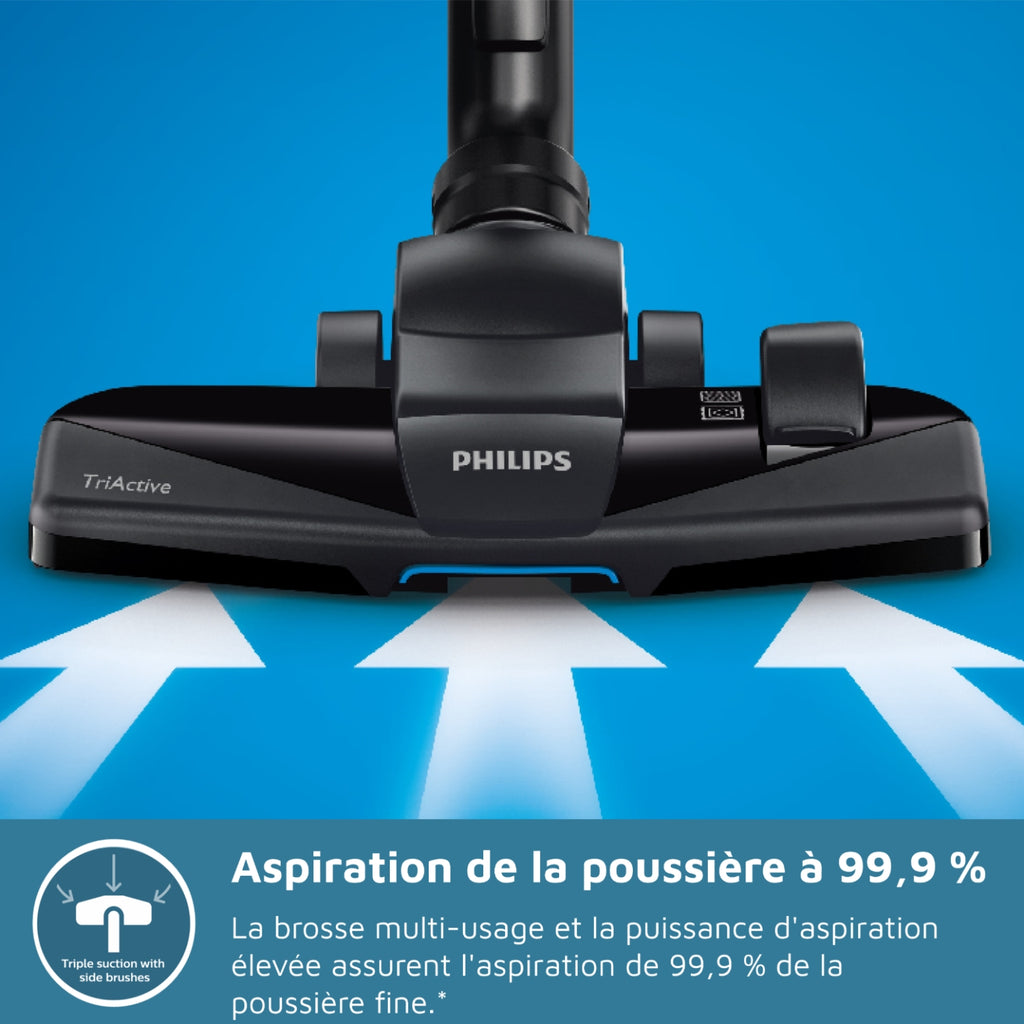 Philips Aspirateur avec sac FC9332/09 aspirateur PowerCyclone 5 Bleu 900W