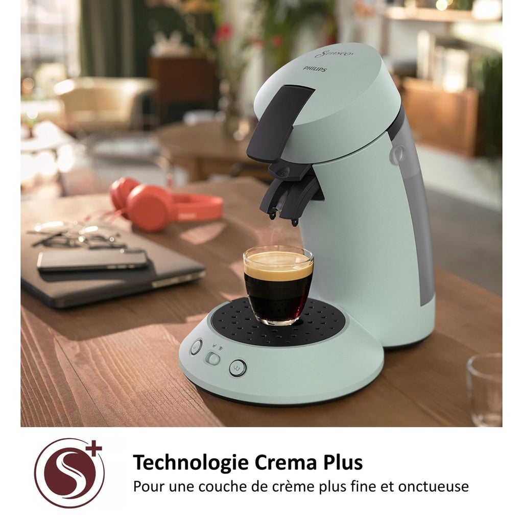 Philips Cafetière à dosette Senseo CSA210/81 machine à café Original plus Verte