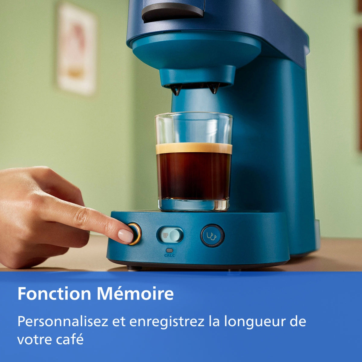 Philips Cafetière à dosette Senseo Vibe CSA225/01 Bleu