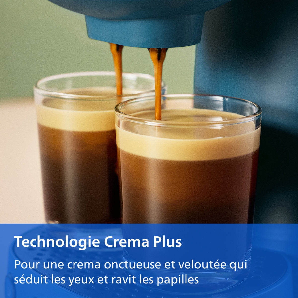 Philips Cafetière à dosette Senseo Vibe CSA225/01 Bleu