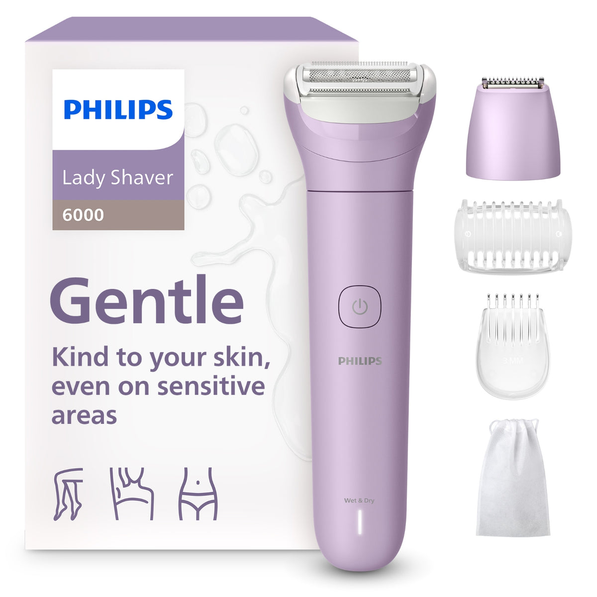 Philips Rasoir électrique pour femme Serie 6000 BRL138/00