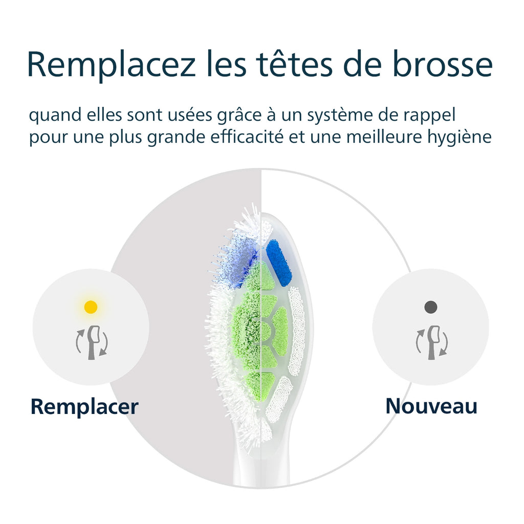 Philips Tetes de brosse à dent HX6066/87 lot de 6