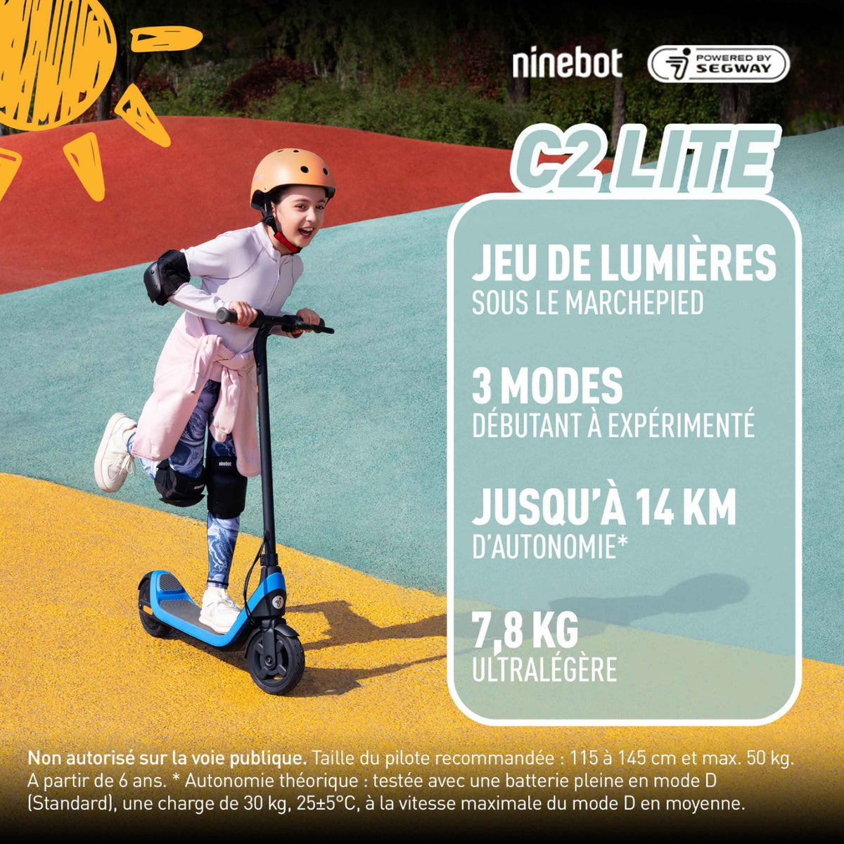 Segway Trottinette électrique Ninebot KickScooter C2 Lite