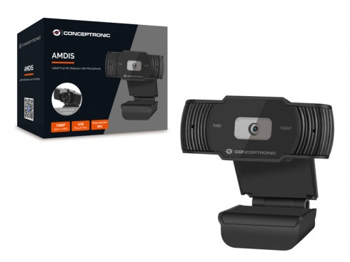 Conceptronic AMDIS04B webcam 1920 x 1080 pixels USB 2.0 Noir