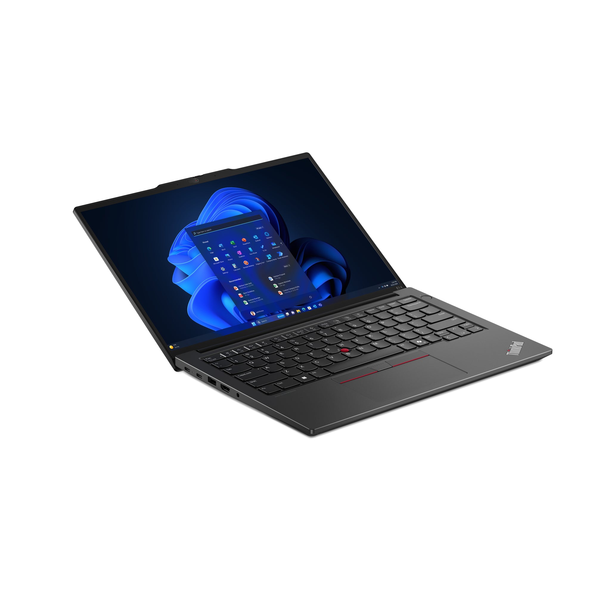 Lenovo ThinkPad E14 Gen 6 (Intel) Intel Core Ultra 7 155H Ordinateur portable 35,6 cm (14") WUXGA 16 Go DDR5-SDRAM 512 Go SSD Wi-Fi 6E (802.11ax) Windows 11 Pro Nordique Noir