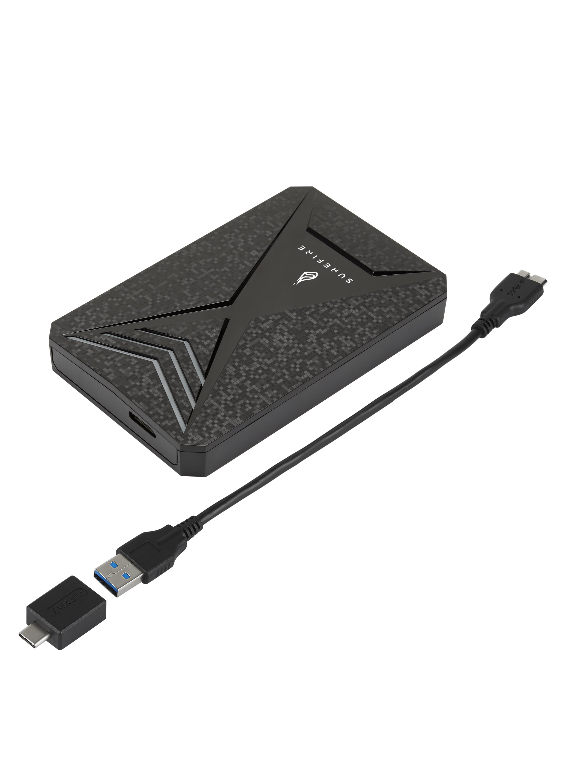 SureFire Gaming 1 To Micro-USB B 3.2 Gen 1 (3.1 Gen 1) Noir, Gris