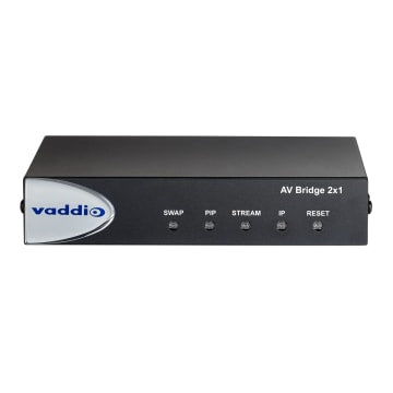 Vaddio 999-8250-001 Passerelle de Conférence Audio AV, 1920 x 1080 pixels, Ethernet/LAN, Noir