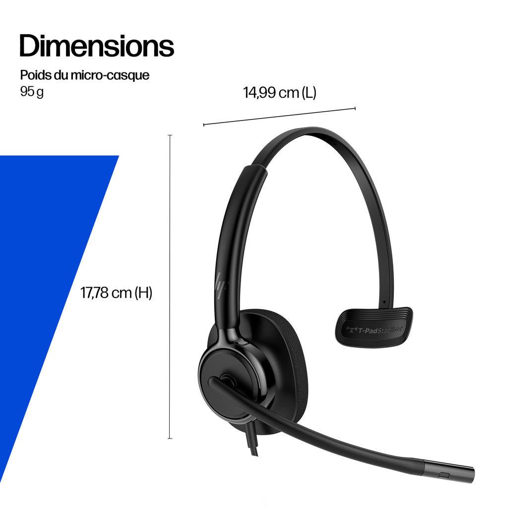HP Poly Micro-casque filaire USB binaural Mission 425