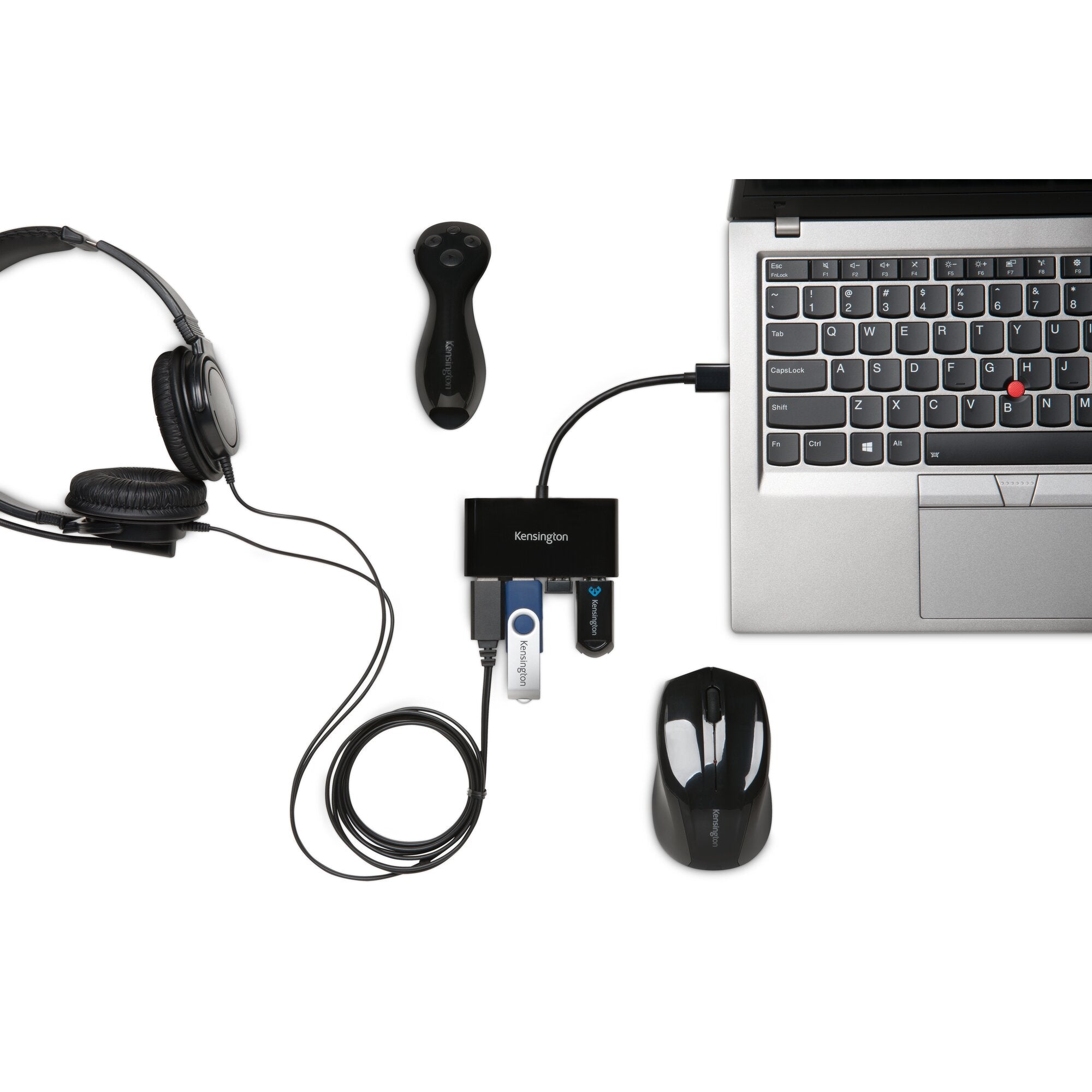 Kensington Hub 4 ports USB 3.0 UH4000 — Noir