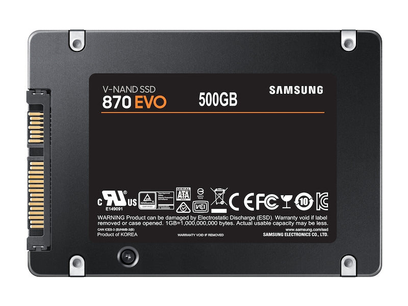 Samsung 870 EVO 500 Go 2.5" Série ATA III V-NAND MLC