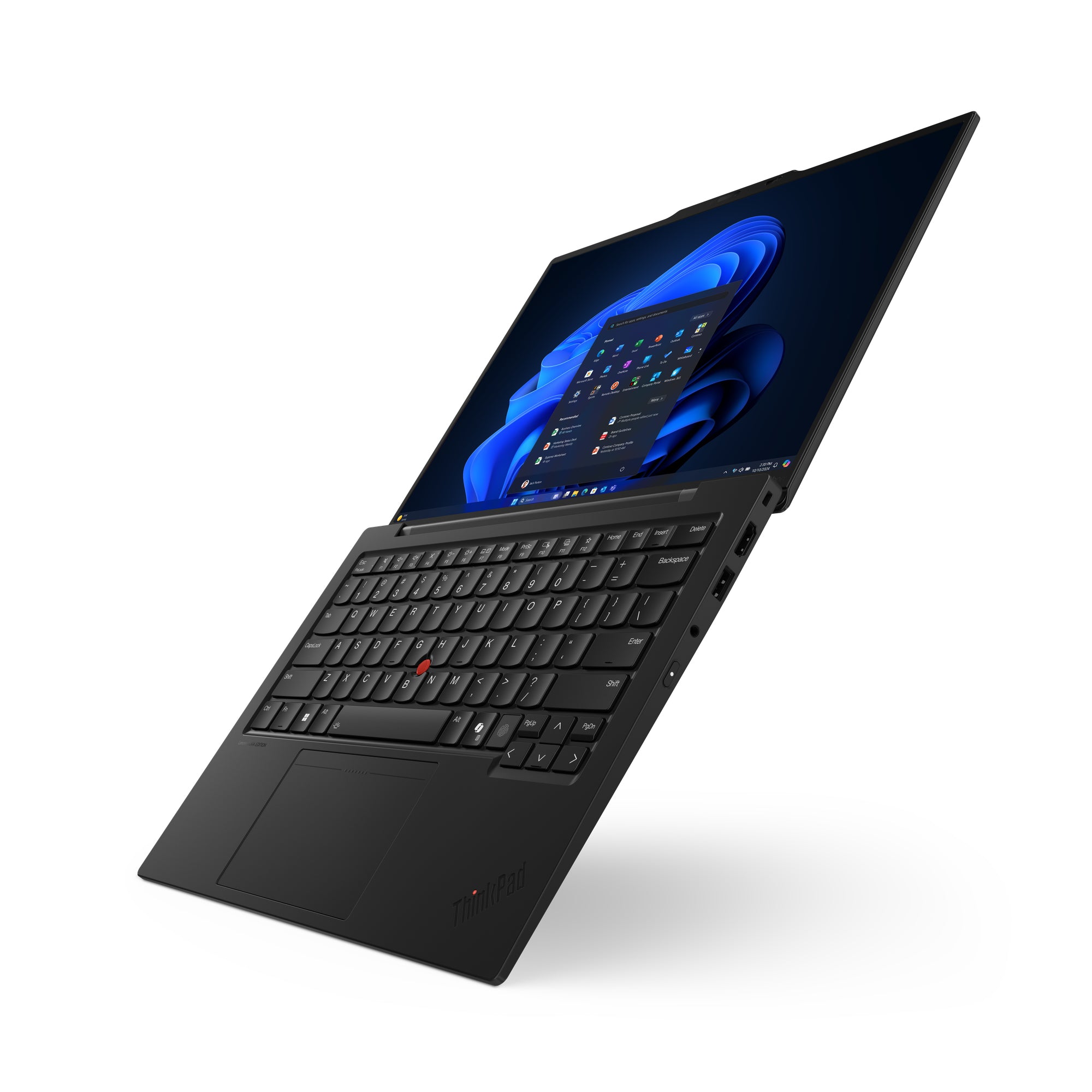 Lenovo ThinkPad X1 Carbon Gen 13 Aura Edition Copilot+ PC Intel Core Ultra 7 258V Ordinateur portable 35,6 cm (14") Écran tactile WUXGA 32 Go LPDDR5x-SDRAM 512 Go SSD Wi-Fi 7 (802.11be) Windows 11 Pro Nordique Noir