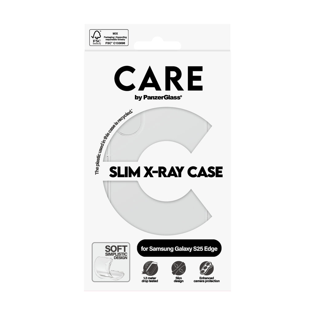 PanzerGlass PanzerGlass CARE™ by ® X-Ray Case Samsung S25 Edge coque de protection pour téléphones portables Housse Transparent