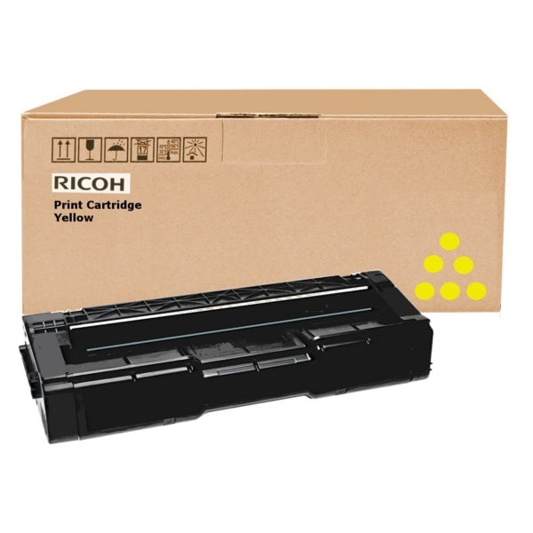 Ricoh 407639 Cartouche de Toner Originale, Jaune