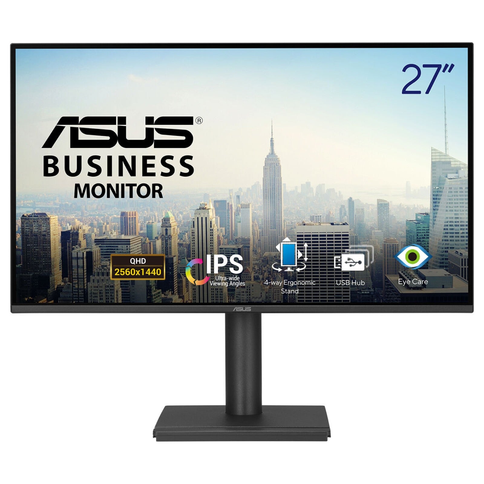 ASUS BE27AQ écran plat de PC 68,6 cm (27") 2560 x 1440 pixels Quad HD LCD Noir