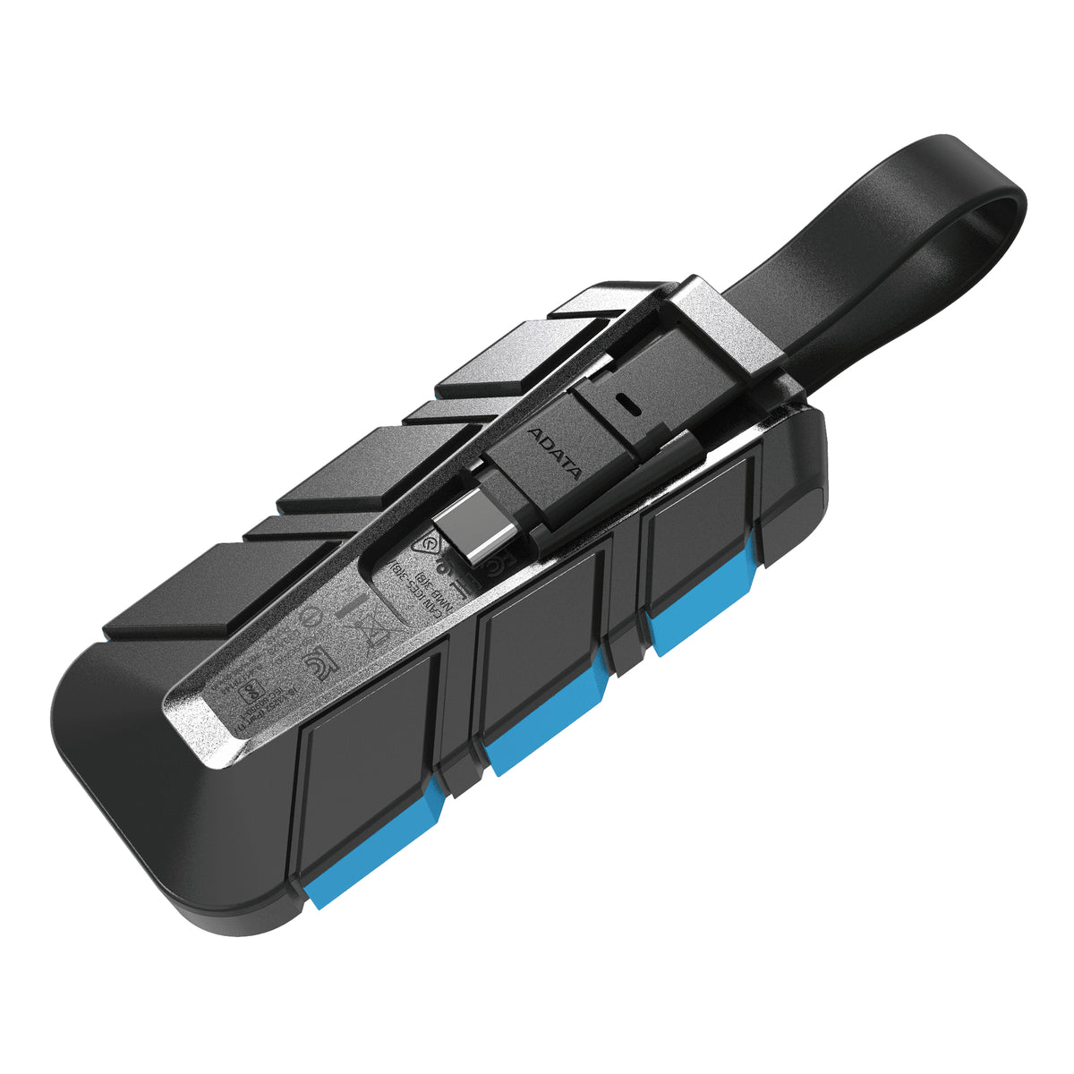 ADATA SC740 500 Go USB Type-C 3.2 Gen 2 (3.1 Gen 2) Noir, Bleu - vue 5