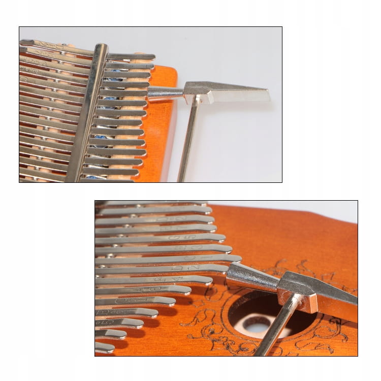 Kalimba, instrument africain, piano Zanza Mbira, 17 touches, en bois, couleur bronze, Zenwire K-01