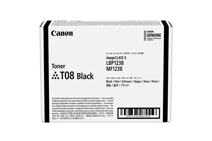 Canon TONER T08 BLACK Cartouche de toner 1 pièce(s) Original Noir