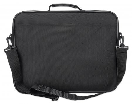 Manhattan Sacoche PC portable Cambridge 15,6", clamshell, noire, ÉCONOMIQUE, poche accessoires, compartiment documents, bandoulière amovible, équiv. Targus TAR300, garantie 3 ans