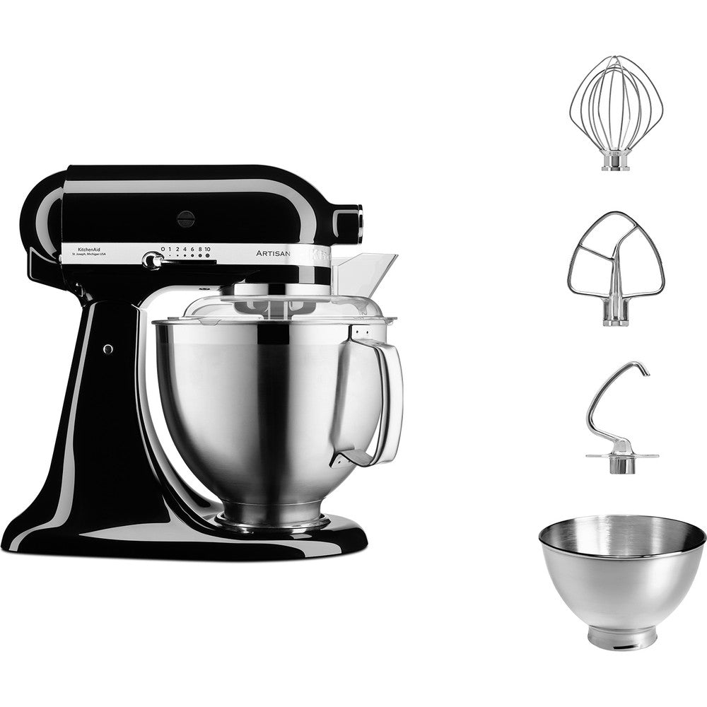 KitchenAid Artisan 5KSM185PS robot de cuisine 300 W 4,8 L Noir