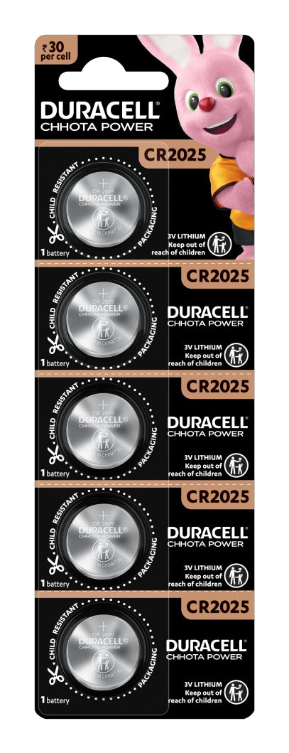 Duracell 071841 Pile Lithium CR2025 à Usage Unique