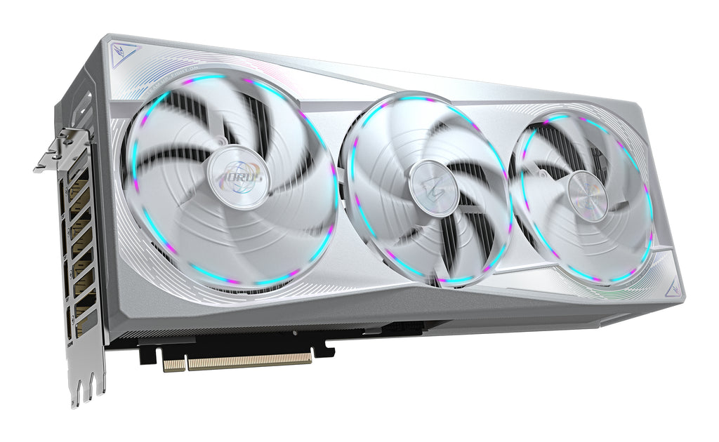 GIGABYTE AORUS GeForce RTX 5080 MASTER ICE 16G Carte Graphique - 16 Go GDDR7, 256 bits, PCI-E 5.0, 2805MHz Core Clock, 3 x DP 2.1a, 1 x HDMI 2.1b, NVIDIA DLSS 4, GV-N5080AORUSM ICE-16GD