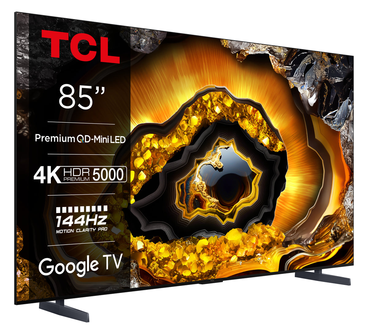TCL X95 85X955 TV 2,16 m (85") 4K Ultra HD Smart TV Wifi Métallique, Titane 5000 cd/m²