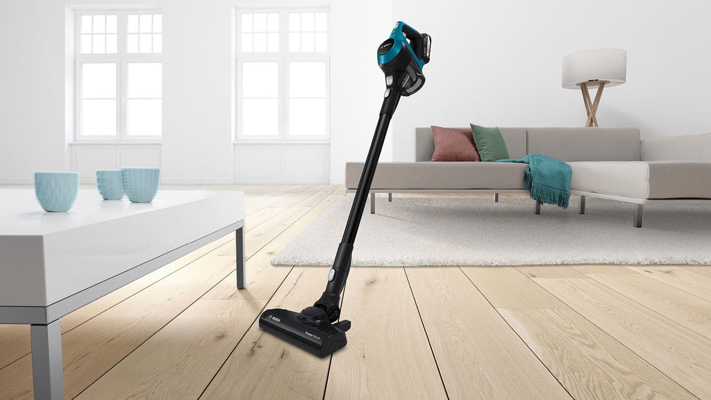 Bosch Bosch Serie 6 BBS611LAG aspirateur balai et balai électrique Aspirateur-balai 2 en 1 Batterie Sec Sans sac 0,3 L Bleu 2,5 Ah