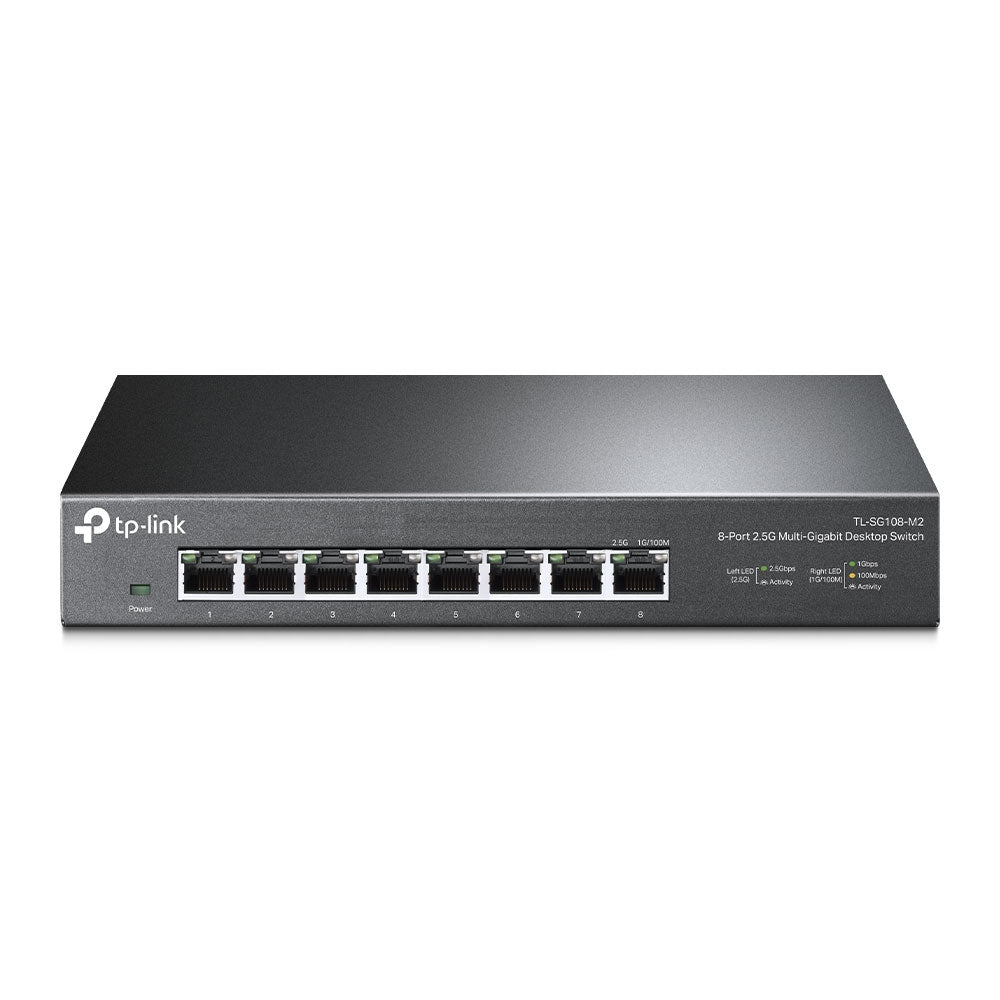 TP-Link TL-SG108-M2 commutateur réseau Non-géré 2.5G Ethernet (100/1000/2500) Noir