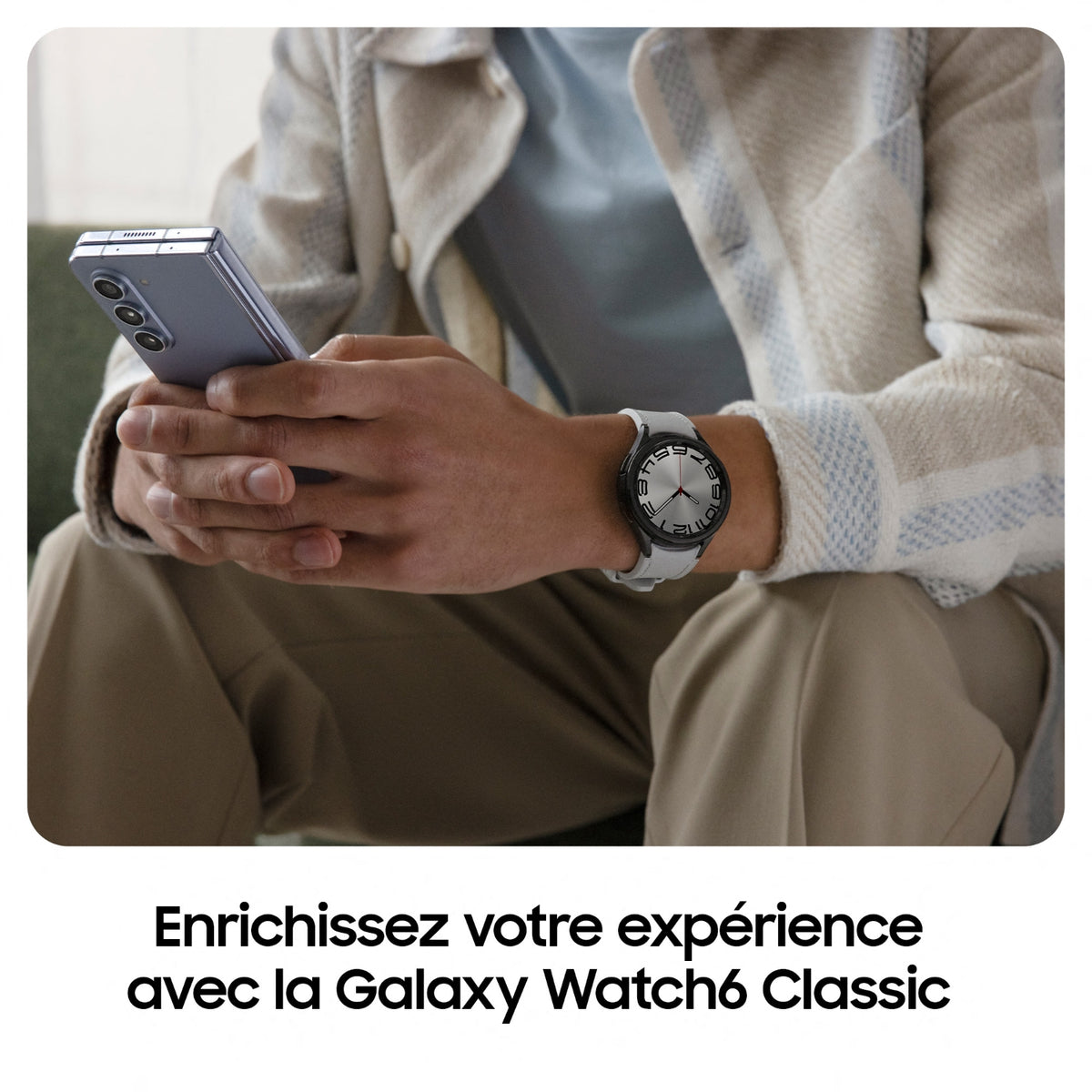 Samsung Montre connectée Galaxy Watch6 43 mm BT Argent