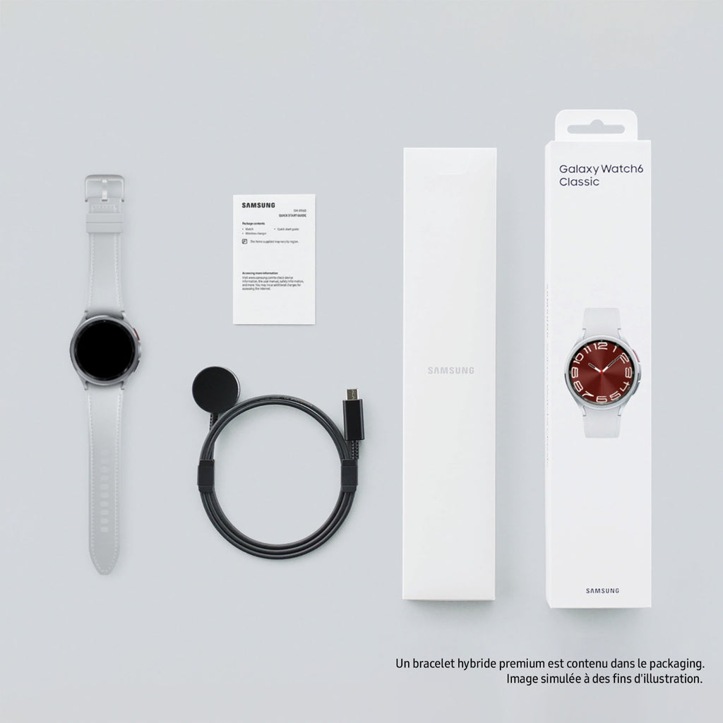 Samsung Montre connectée Galaxy Watch6 43 mm BT Argent