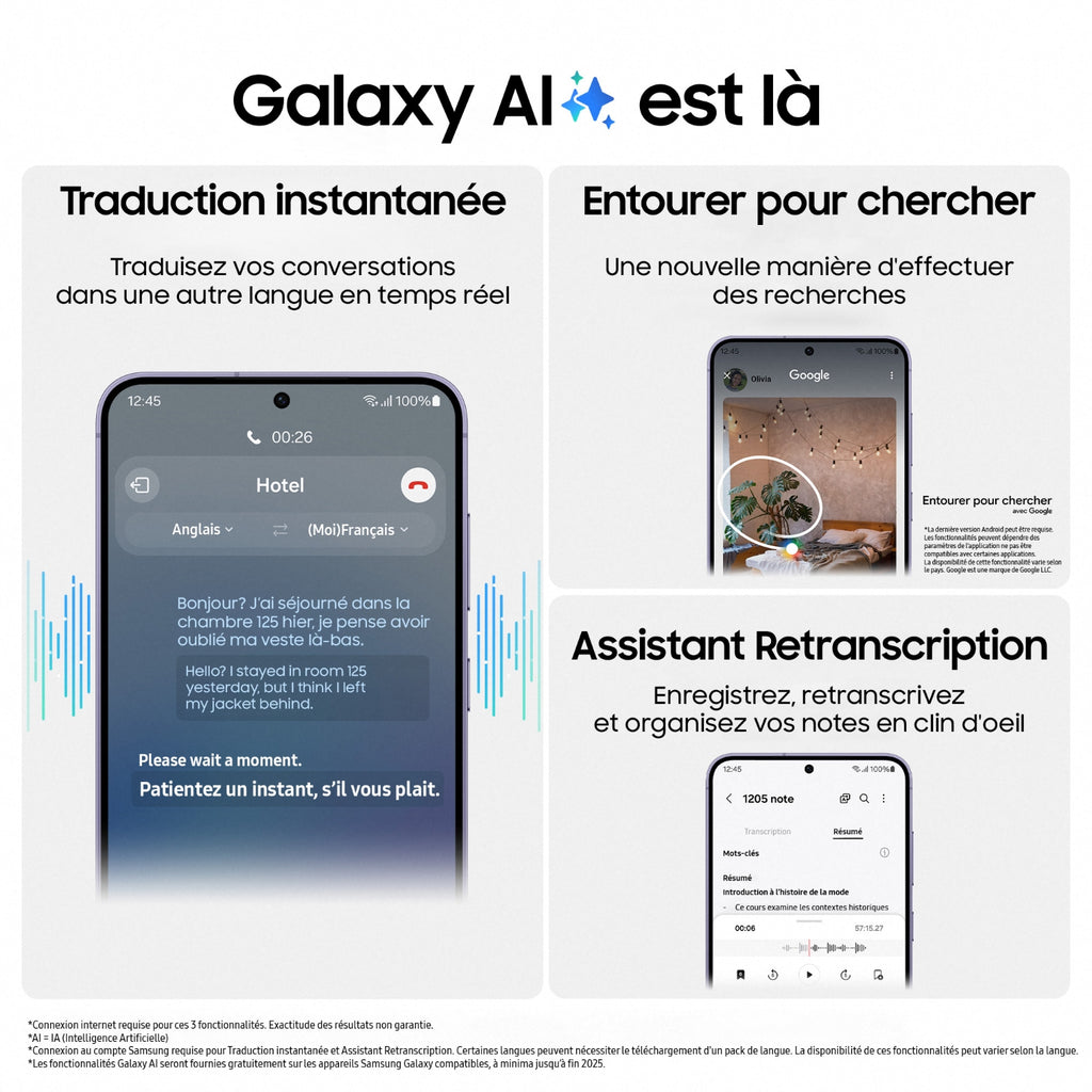 Samsung Smartphone Galaxy S24 5G 128 GO NOIR