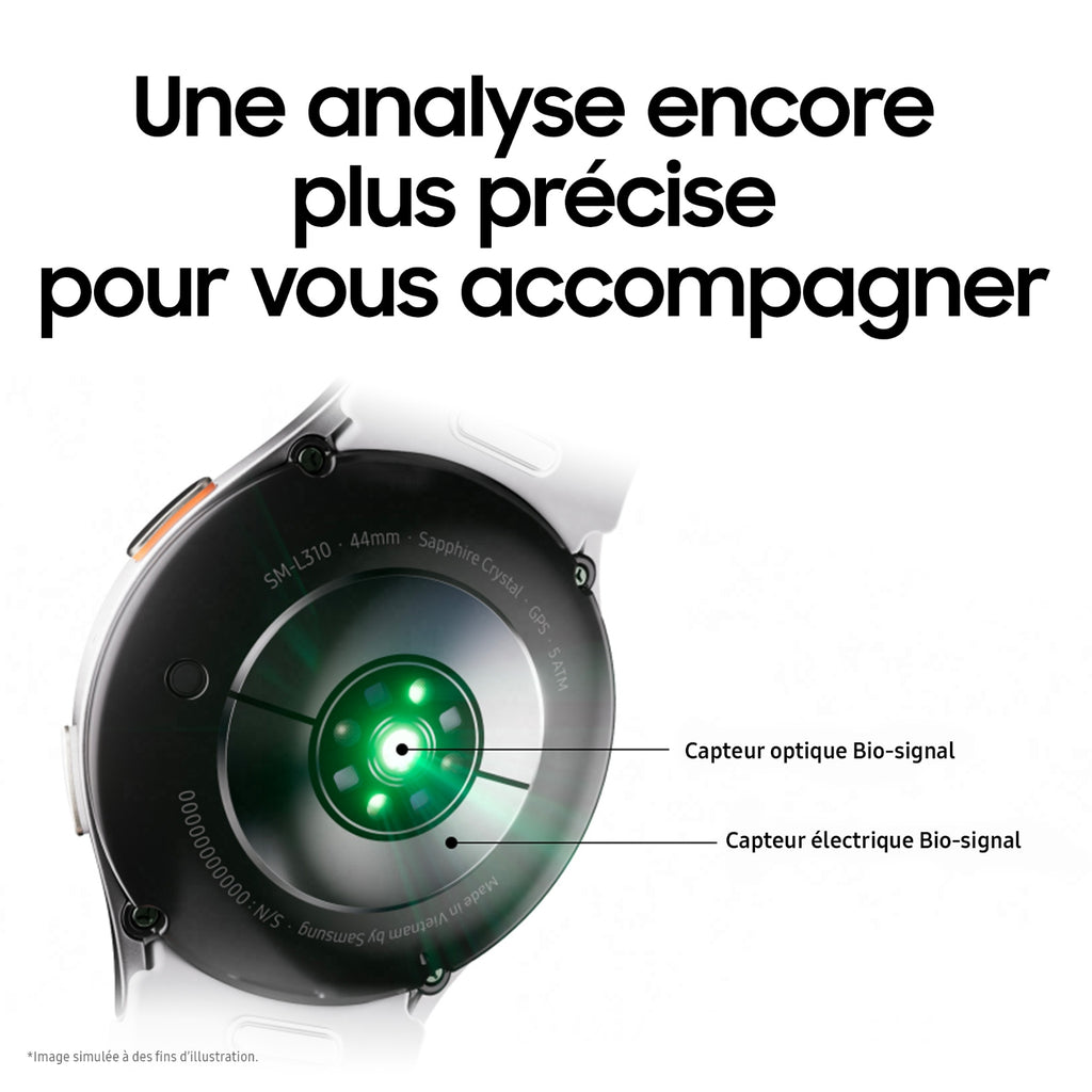 Samsung Montre connectée Galaxy Watch7 44 mm Kaki BT