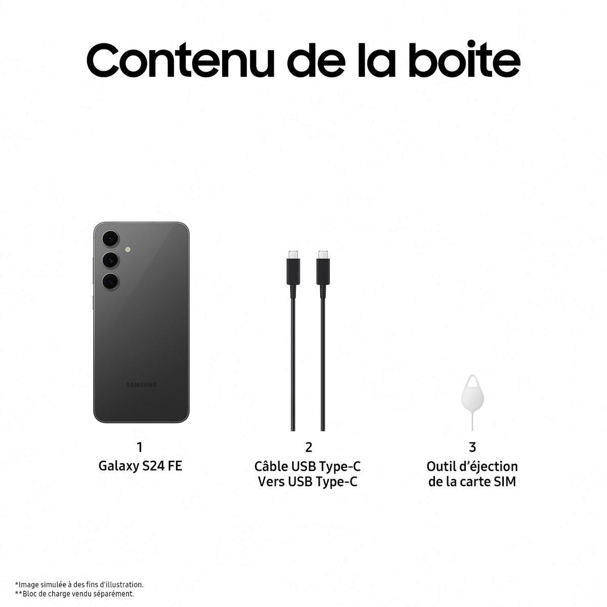 Samsung Smartphone Galaxy S24 FE 128 Go Graphite