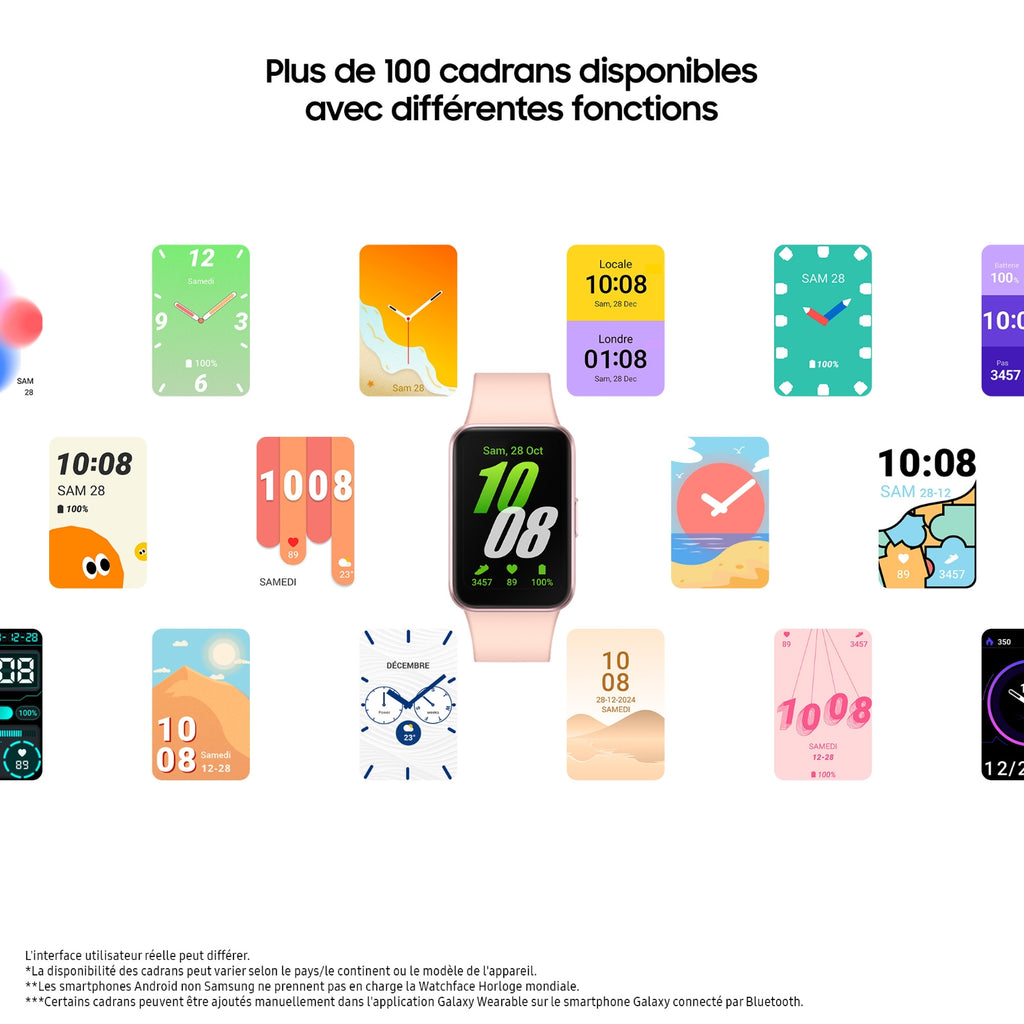 Samsung Montre connectée Galaxy Fit3 Rose