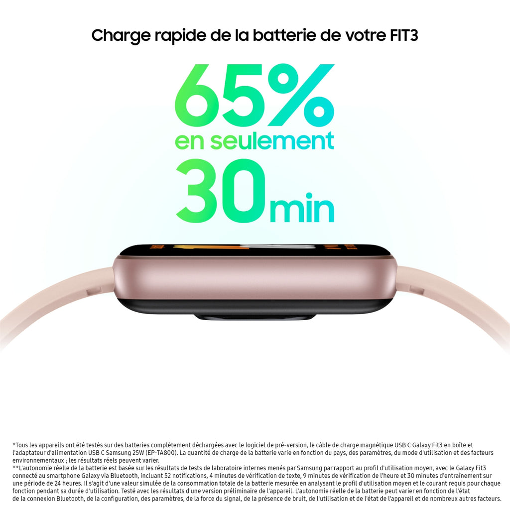Samsung Montre connectée Galaxy Fit3 Rose