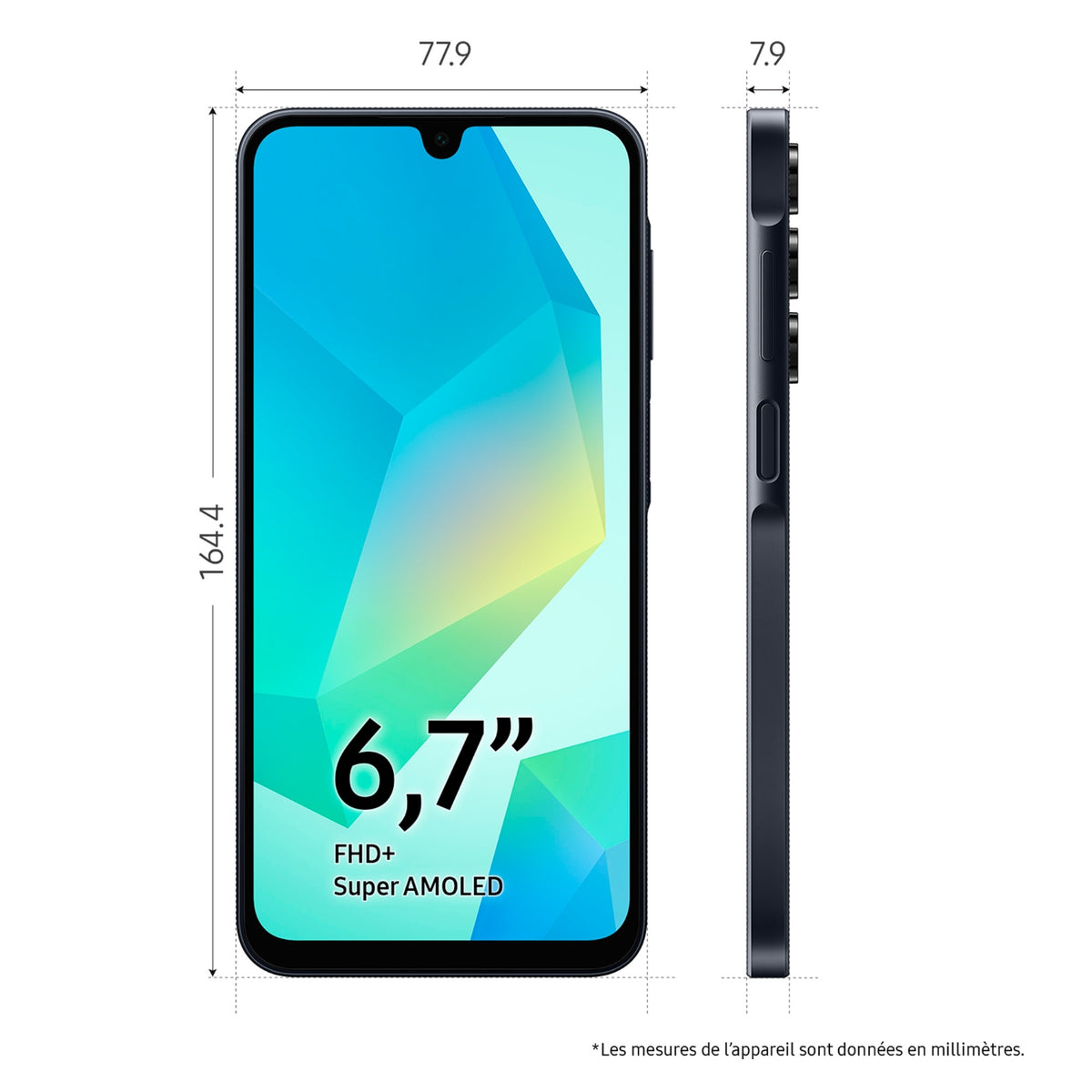Samsung Smartphone Galaxy A16 128 Go Bleu Nuit