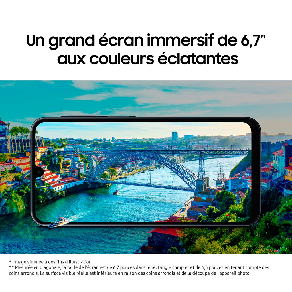 Samsung Smartphone Galaxy A16 128 Go Bleu Nuit