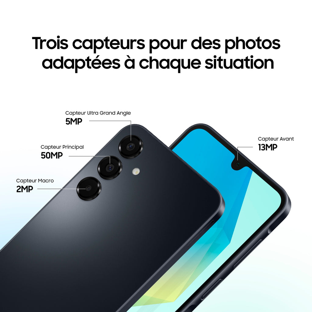 Samsung Smartphone Galaxy A16 128 Go Bleu Nuit