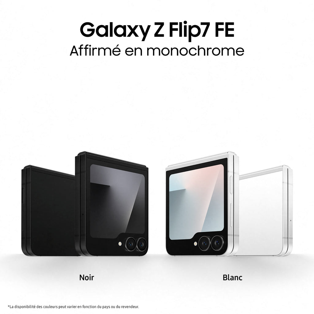 Samsung Smartphone Galaxy Z Flip7 FE 128 Go Noir