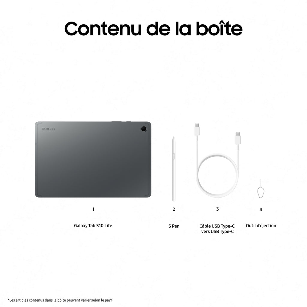 Samsung Tablette tactile Galaxy Tab S10 Lite 10,9'' 128 Go