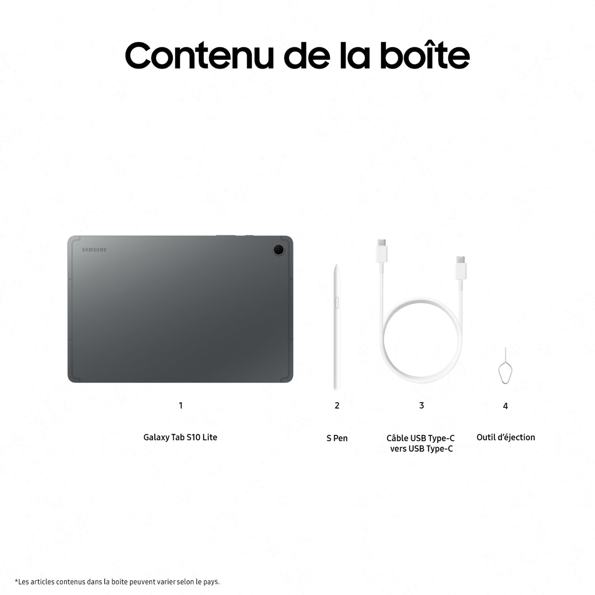 Samsung Tablette tactile Galaxy Tab S10 Lite 10,9'' 128 Go